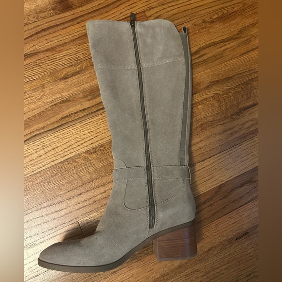 Marc Fisher Riley Taupe Multi Suede Riding Boot NWOT - Picture 11 of 15